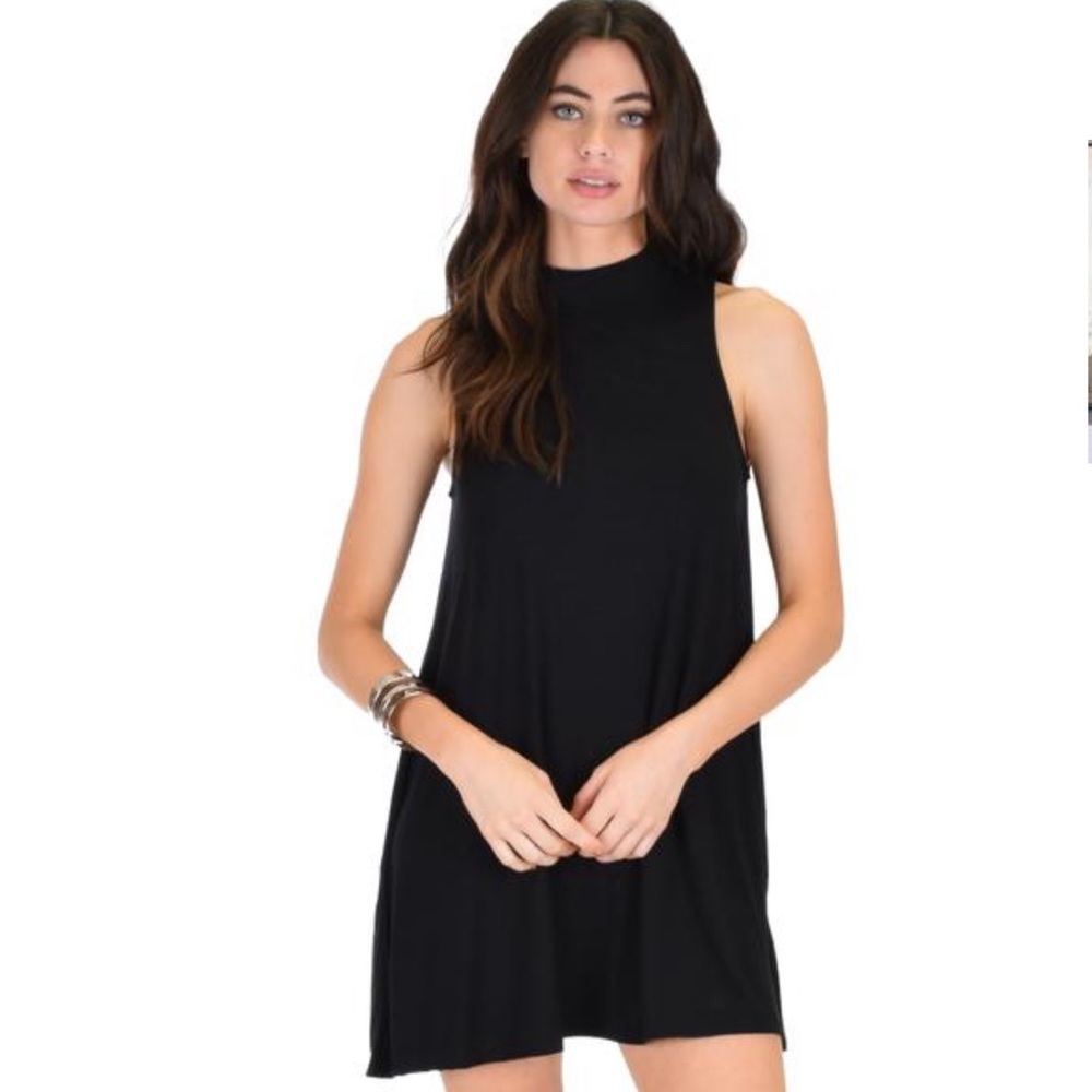 Black Tank Shift Dress - Picture 2 of 3